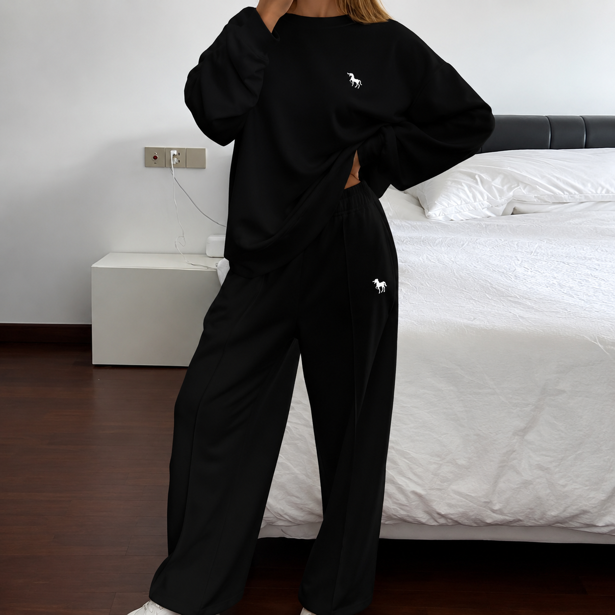 Paula - Conjunto de sudadera y pantalón estampado