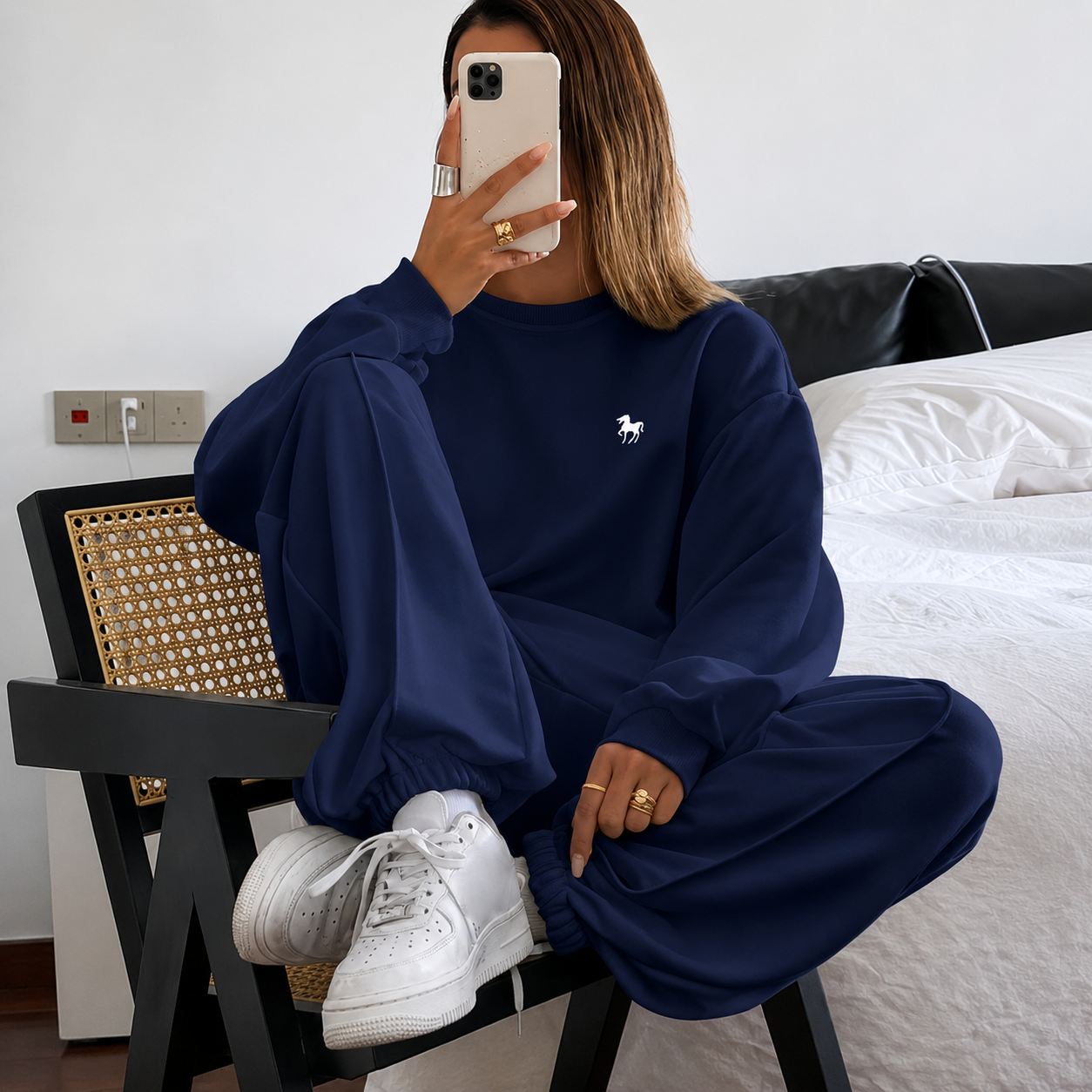 Paula - Conjunto de sudadera y pantalón estampado