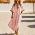 Daniela - Vestido largo de poliéster y elastano