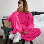 Paula - Conjunto de sudadera y pantalón estampado