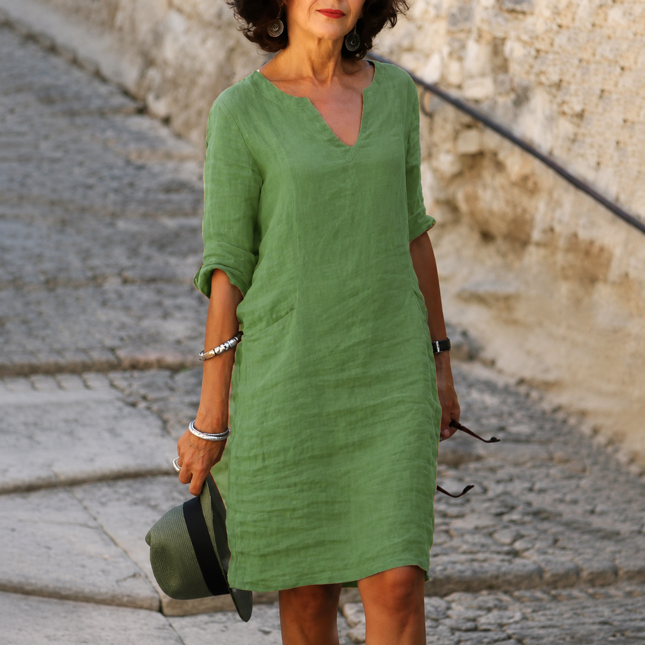 Elisa - Vestido Estampado Midi de Verano