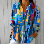 Alicia - camisa de estampado leopardo elástico