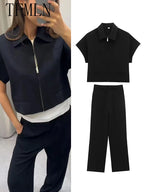 Clara - Conjunto Elegante de Chaqueta y Pantalón
