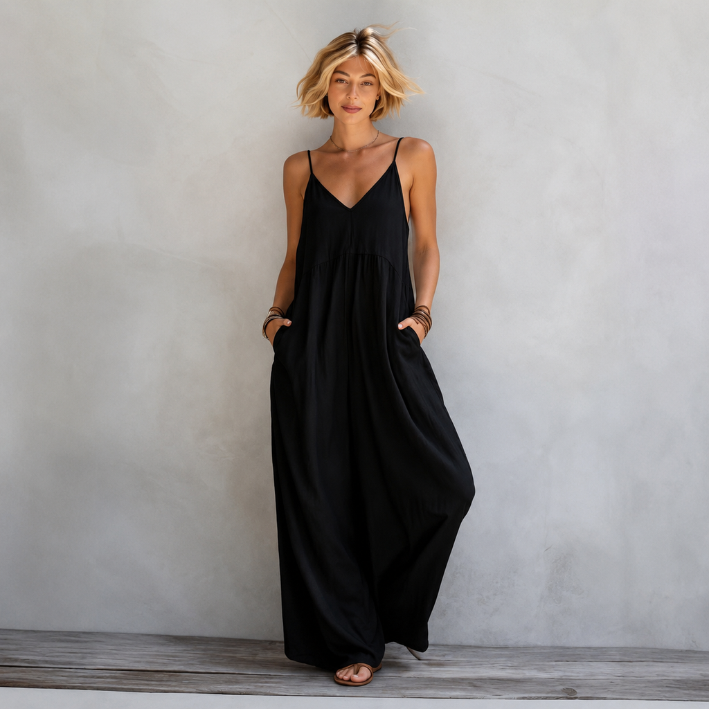 MARIA – Mono de algodón con pierna ancha