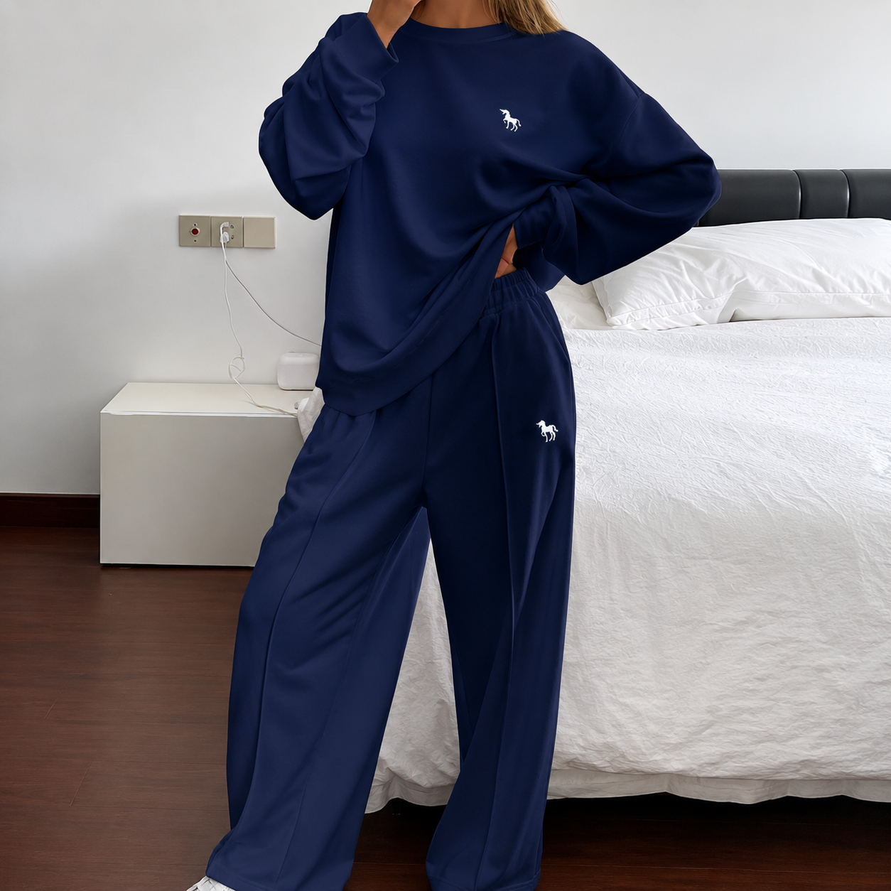 Paula - Conjunto de sudadera y pantalón estampado