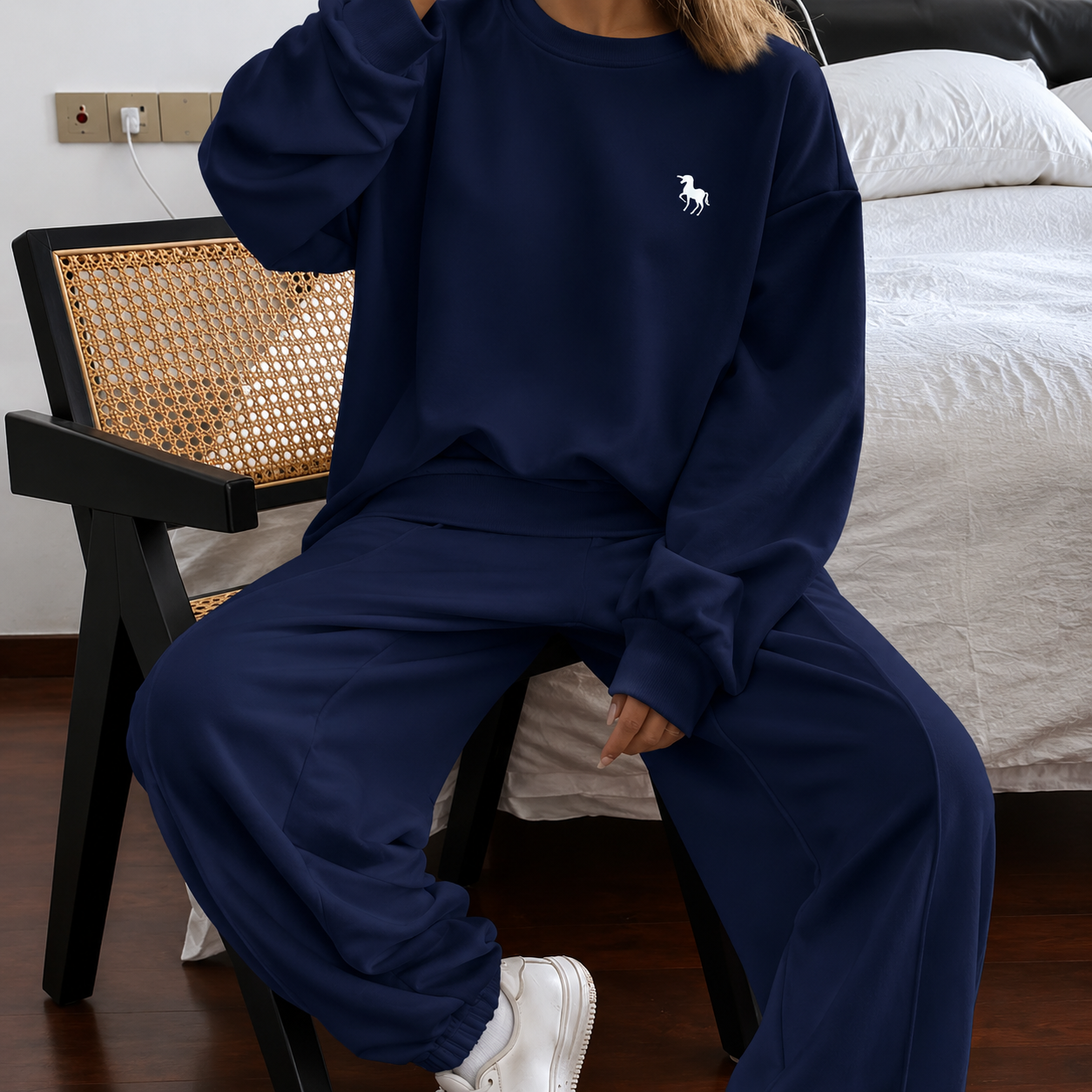 Paula - Conjunto de sudadera y pantalón estampado